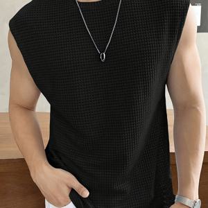 TEMU 새로운 유럽 및 미국 스타일 여름 남성 캐주얼 조끼