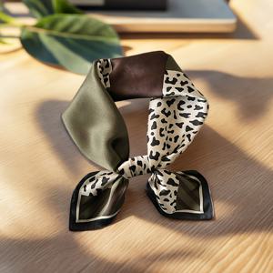 TEMU 여성용 시크한 70cm 제곱 스카프 - 다용도 지옴과 꽃무늬, 부드러운 폴리에스테르, 패션 액세서리, 넥타이, 또는 헤드 랩에 이상적 - 캐주얼 및 정장 의상에 이상적, 다용도 패션 액세서리 | 스타일리시한 제곱 스카프 | 부드러운 폴리에스테르 소재, 스카프