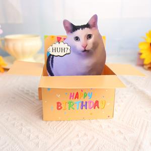 TEMU 1개 HUH? 생일 축하 카드, 팝업 생일카드 + 봉투 포함, 할로윈 & 크리스마스 파티 초대장, 파티 용품