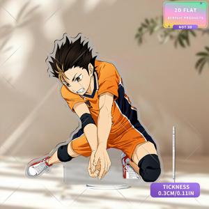 TEMU 2D 평면, 동적 만화 스타일, 경쟁적인 테마, 젊은 에너지를 표현하는 인형, 데스크톱 장식, 이벤트 디스플레이, 스포츠 장면 장식, 휴일 선물, 캠퍼스 일상 분위기 창조에 적합한 볼링볼 스포츠 소년 애니메이션 판과 인형, 2D 평면