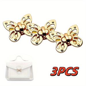 TEMU 3pcs 우아한 골든 락, 1.96 인치 - 여성용 가방, 핸드백, 어깨 백팩, 돈 클립, DIY 하드웨어 액세서리, DIY 지갑 만들기