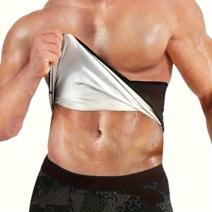 TEMU 남성용 쉐이퍼 웨어 복부 컨트롤 웨이스트 트레이너, 체중 감량 및 땀 감소를 위한 슬리밍 벨리 랩, 남성 복부 압박 밴드, 바디 셰이핑 피트니스 밴드, 사우나 벨트, 짐 장비|허리보호대