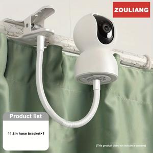 TEMU 드릴 없이 설치 가능한 카메라 마운트 - 고강도, 조절 가능, 도구 불필요한 보안 및 스트리밍용 - DSLR, 웹캠, IP 카메라 호환 - 천장/테이블/침대 벽걸기|홈캠