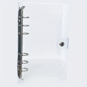 TEMU 플래너 바인더, 투명 PVC 플래너 커버, 리필용지 포함, 정리함, 학교 및 사무용품