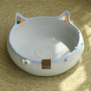 TEMU 2-in-1 고양이 스크래치 포스트 및 침대 콤보 - 내구성 있는 재사용 가능한 매트, 공간 절약 디자인, 고양이와 작은 개를 위한 다중 애완동물 가정용, 자연스러운 스타일 가구, 고양이 장난감, 고양이 집, 고양이 인형, 숨은 고양이 타워, 키티 베드 스탠드, 고양이/개/장난감용 침대, 고양이 액세서리, 고양이 급식 , 고양이 바구니