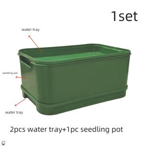 TEMU 1세트 다층 플라스틱 발아 화분 & 배수구가 있는 모종 상자 - 다중 구성 스택 가능 / 야외용 시스템, 마이크로그린, 콩나물, 상추, 감자 재배용 - 간편 조립, 공간 절약형 미니 그린 플랜트