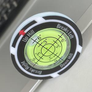 TEMU 고정밀 골프공 마커, 내구성이 뛰어난 ABS 소재 블랙 골프공 마커 (스케일 읽기 보조 기능 포함) - 퍼팅 게임 향상, 다양한 환경에서 골프 애호가에게 적합