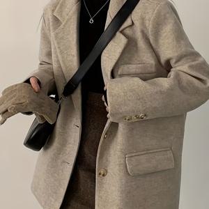 TEMU 여성 겨울 코트 - 우아한/뉴트럴 트렌치 코트, 구조적인 루즈핏 롱 재킷, 추운 날씨, 사무실, 파티, 일상복 - 시크한 아우터 필수템, 여성 겨울 코트, 파티 복장, 클래식 디자인, 스타일리시 재킷, 패션 애호가