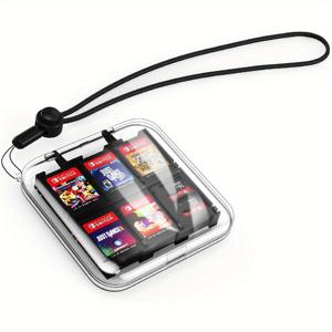 TEMU 스위치 및 스위치 Oled / Lite 용 게임 카드 케이스, 스위치 OLED 보호 PC 상자 용 게임 거치대 12개