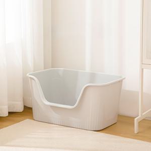 TEMU 고양이 모래 용기, 거대한 개방형 고양이 모래 화장실, 방수 고양이 둥지