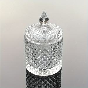 TEMU 1pc 우아한 유리 유리 주전자 뚜껑, 투명 스위브 보관 상자, 보석 정리함, 장식 유리 공예, 다목적 유리 용기, 홈 데코, 룸 데코