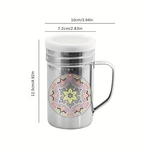 TEMU 1/2pcs, 가루 설탕 셰이커, 코코아 파우더 메쉬 셰이커, 코코아 초콜릿 파우더용 가루 설탕 디스펜서 셰이커, 초콜릿 파우더용 더스터 밀가루 디스펜서 셰이커, 베이킹 용품, 주방 용품, 주방용품