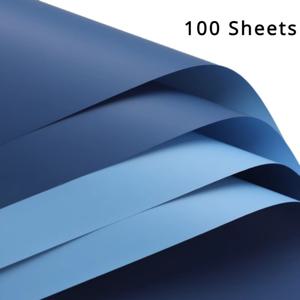 TEMU 100개 듀얼톤 플로랄 포장지 - 두꺼운 방수 시트, 꽃다발 & 선물용, 꽃집 & 공예에 이상적, 유럽 스타일, 바구니 장식