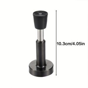 TEMU 홍루오 금속 도어 스토퍼, 유압 버퍼가 있는 벽걸이 고무 팁 도어스톱, 못 없이 붙이는 스티커 포함 - 나사 3개 포함