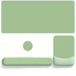 TEMU 확장 마우스 패드, 손목 받침 마우스 패드, 키보드 손목 받침 & 코스터 세트, 직사각형 인체공학적 마우스패드 미끄럼 방지 베이스 홈/오피스 쉬운 타이핑, 핑크