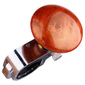 TEMU 스티어링 휠 스피너 노브 - 1개 나무 무늬 접이식 운전 보조 핸들 (갈색) | 미끄럼 방지 그립 | 자동차 및 트럭 범용 | 쉬운 설치