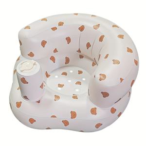 TEMU 1개 귀여운 인플레이터블 키즈 체어 조절 가능한 펌프 포함, 휴대용 빠른 충전 쿠션 - 내구성 PVC 소재, 유아 학습 및 캠핑에 완벽, 남녀아이 선물 추천 - 다양한 컬러 옵션, 캠핑 시트, 놀이 디자인, 가벼운 재질, 튼튼한 구조, 여행용 하이체어|캠핑의자