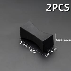 TEMU 2pcs 우아한 블랙 메탈 젓가락 레스트 - 숟가락, 포크 및 젓가락을 위한 세련된 베개 모양 스탠드, 가정 장식 및 레스토랑 사용에 적합, 내구성 있는 식기 홀더