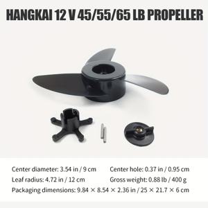 TEMU Hangkai MotorGuide 외부 모터용 KOETSU 전동 프로펠러 - 12V 45-55 lbs, 3날 고성능 프로펠러 (3날 디자인), 보트, 카약, 카누 & 모터식 수상 보트용 내구성 프로펠러, 카약 추진, 세련된 프로펠러 디자인