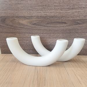 TEMU [최소한의 장식] 노르딕 스타일 플라스틱 모조 세라믹 바구니 - 가정 및 사무실 장식용 현대적인 최소한의 디자인, 흰색 곡선형 바닥에 서 있는 꽃병, 배터리 없음, 사무실 장식 액세서리 | 노르딕 스타일 바구니 | 우아한 디자인|화분받침대