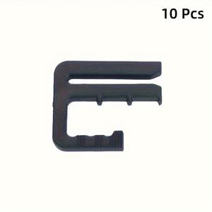 TEMU 조절 가능한 허리밴드 버튼 세트 - 10개 분리형 청바지 조임버튼, 데님 스커트 바지용 즉석 부착식 노-수예 플라스틱 버튼, 블랙