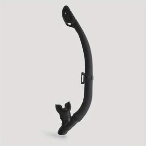 TEMU JUNHAIINS 완전 건조 스노클링 호스와 혀 지원 비트 - 편안한 성인용 스노클링 및 다이빙용, 조절 가능한 스트랩이 있는 블랙, 내구성 있고 사용하기 쉬운 디자인, 스노클링 기어, 슬림한 스노클 디자인, 안전한 핏 마우스피스