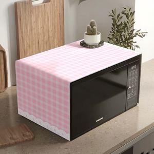 TEMU 1pc 다기능 전자레인지 먼지 커버, 애니메이션 및 핑크/녹색/블루/검정색/그레이 디자인 - 내구성 있는 폴리에스터 섬유 13