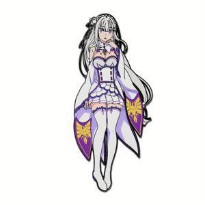 TEMU 애니메이션 배지 브로치 핀 - 갑옷과 검을 가진 보라머 캐릭터, 아연 합금, 파티 및 음악 축제용 섹시하고 귀여운 디자인, 애니메이션 팬을 위한 액세서리, 파티 소품, 판타지 영감 디자인, 정교한 디테일