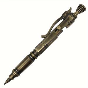 TEMU 1PC EDC 스테인레스 스틸과 황동 볼펜 포켓 금속 야외 쓰기 도구 볼트 스타일리시 사무실 여행 선물