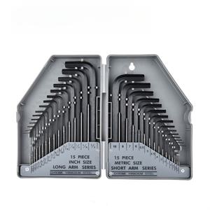 TEMU 30개 메트릭 & 육각 렌치 세트 - 튼튼한 크롬 바나듐 스틸 L자형 스크루드라이버, 휴대용 케이스 포함, 다양한 작업 환경에 완벽함