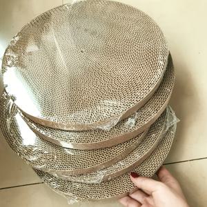 TEMU 양면 골판지 고양이 스크래쳐 - 원형, 지름 15.7인치에 맞음 - 고양이용 내구성 있는 교체 장난감