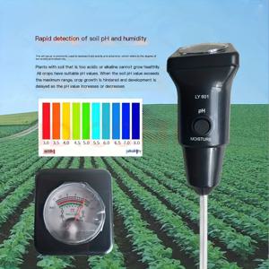TEMU 금속 토양 검사기, 농업 수준, 고정밀, pH 값 및 습도 감지, 배터리 불필요, 식물 재배를 위한 플러그 앤 플레이