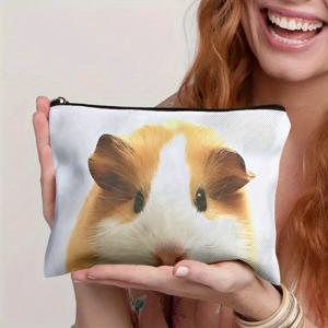 TEMU 1개, 지퍼 클로저 화장품 가방, 내구성 있는 변색 방지 가방, 휴대용 수납 가방, 학생 필통, 세면도구 가방, 여행용 필통, 간식 가방 멀티 기능 가방, 양면 인쇄