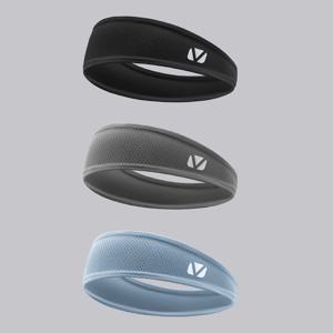 TEMU 여성을 위한 3개 세트의 아이스 슬리키 섬유 스포츠 헤드밴드 - 기하학적 원단, 통기성 및 땀 흡수 기능이 있는 헤어 밴드, 러닝, 피트니스, 요가 및 운동을 위한, 냉각 효과가 있는 라이트 그레이|스포츠헤어밴드