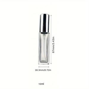 TEMU 12개입 5ml 10ml 20ml 향수 스프레이 병 투명 유리 프레스 아토마이저 리필 가능 화장품 빈 용기 여행용 휴대용 미니 병