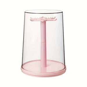 TEMU 1pc 투명한 플러시 장난감 디스플레이 케이스, 회전하는 매달린 인형 보관 랙 - 수납 가능한 공간 절약형 정리함, 수집품, 데이, 크리스마스, 추수 감사절 선물, 플러시 장난감 보관, 장식 선반, 투명한 디자인