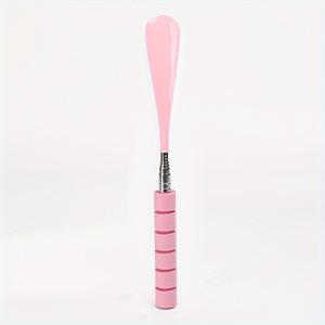 TEMU 스테인리스 스틸 텔레스코픽 신발 호른, 미끄럼 방지 손잡이 & 조절 가능한 길이 - 휴대용 신발 풀러와 끈, 가정, 여행, 사무실용 인체공학적 디자인, 내구성 있는 신발 보조 도구, 슬림한 메탈릭 마감, 견고한 구조, 신발 스푼, 긴 신발 스푼, 스케어혼, 신발 보조 도구