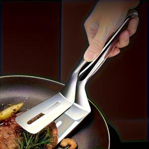 TEMU 헤비 듀티 스테인리스 스틸 그릴 집게 - 논스틱 쿠킹 집게, 긴 그립, 그릴, 튀김, 서빙용 - 스테이크, 생선, 버거, 팬케이크, 빵에 적합 - 가정 주방, BBQ, 캠핑, 레스토랑에 이상적 - 간편한 세척 및 내구성 주방 도구