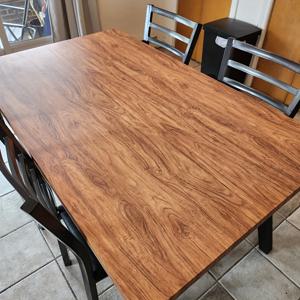 TEMU 목재 질감 벽지 1롤, 방유 접착 시트지, 떼어내는 벽 스티커, 주방, 욕실, 배경 벽, 책상, 가전제품 및 가구 스티커에 적합, 주방용 방수 및 방유|시트지