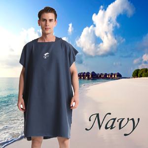 TEMU 1개 서핑용 판초 체인징 로브 타월, 남녀공용 목욕 가운 부드럽고 편안한 얇은 후드 흡수성 빠른 건조 체인징 타월, 서핑, 수영, 다이빙, 해변용, 프리사이즈|비치타올|샤워가운