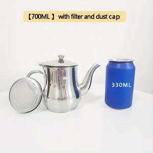 TEMU 내장 필터가 있는 헤비듀티 스테인리스 티 주전자 및 커피 포트 - 상업용 & 가정용, 녹 방지 구조, 투명 측정 표시 - 홈, 레스토랑, 호텔, 사무실에 이상적인 내구성 있는 주방용품, 쉬운 세척 디자인, 다용도 주방 도구, 전문 셰프를 위한 우아한 주방 용품