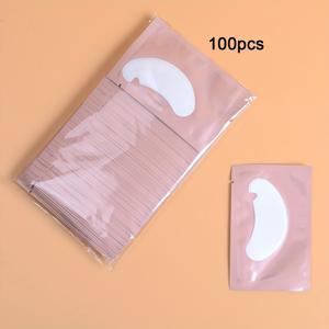 TEMU 속눈썹 이식용 워터 젤 래쉬 패치 100개입, 눈가 부드러운 미용 도구