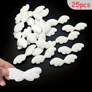 TEMU 25pcs 블랙 직물 날개 DIY 공예용 - 할로윈 의상, 파티 사진 촬영 용품 및 장식에 완벽 - 내구성이 뛰어난 아크릴, 쉽게 짠 O