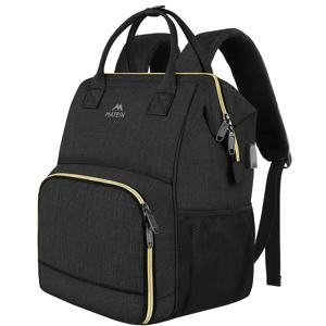 TEMU 캠핑 백팩 남녀공용, 17인치 대형 보온 쿨러 백팩 USB 충전 포트 포함, 교사 업무 피크닉 사무실용, 블랙(식품 접촉 불가), 오피스 데이팩,아웃도어 어드벤처 백팩,세련된 백팩 디자인,강화된 스티칭,멀티컴파트먼트 백팩,조절 가능한 어깨끈,프로페셔널 백팩,여행용 액세서리