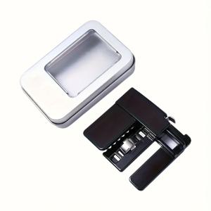 TEMU 1pc 우아한 기하학적 버클 조절 허리 벨트 클립 - 내구성 있는 플라스틱, 남성 및 여성용 다기능 접이식 디자인, 패션 액세서리|현대 액세서리|내구성 있는 플라스틱 클립