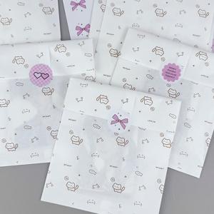 TEMU 귀여운 고양이 & 물고기 디자인 크래프트 종이 선물 가방 - 두꺼운 자체 밀봉 포장용 핸들, 소형품 대용량, 화이트 핑크 액센트, 선물 및 파티 용품에 완벽한, 튼튼한 구조의 재미있는 디자인