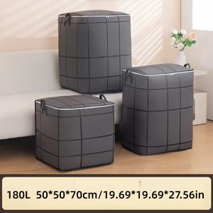 TEMU 1개 대형 헤비듀티 접이식 이사 가방 - 지퍼 구획 포함, 옷, 침구, 여행용 가방 및 수납 정리용 | 내구성 있는 휴대용 포장 박스, 공간 절약 디자인 (테이프 필요 없음)