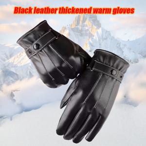 TEMU 남성용 겨울 터치스크린 장갑 - 방풍 보온 인조 가죽 사이클링 & 라이딩 장갑, 스마트폰 호환, 추운 날씨 재킷 스타일 손목 (없음) - 스키, 스노보드 및 아웃도어 스포츠에 이상적인 선물