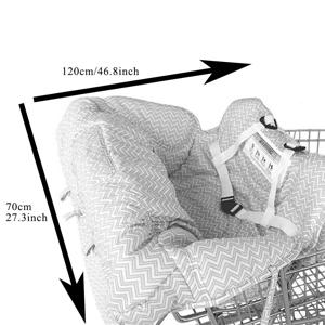 TEMU 완벽한 쇼핑객 커버 세트 - 2-In-1 휴대용 하이힐 의자 밀기, 세탁 가능한 쓰레기 & 안전 커버, 크리스마스, 할로윈, 추수감사절 선물