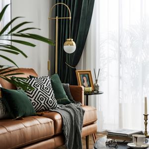 TEMU 1 패널 벨벳 커튼 - 자외선 차단, 거실 또는 침실용 로드 포켓 디자인, 부드러운 폴리에스터 원단, 손세탁 전용, 유럽 스타일 홈 데코, 조명 제어 | 세련된 홈 데코 | 내구성 있는 폴리에스터, 거실용 커튼